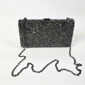 NWOT INC Luciee Shimmering Boxy Clutch with Chain